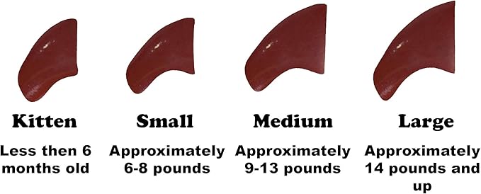 6 Month Supply Soft Nail Caps for Cats Brown Large - Extra Adhesives