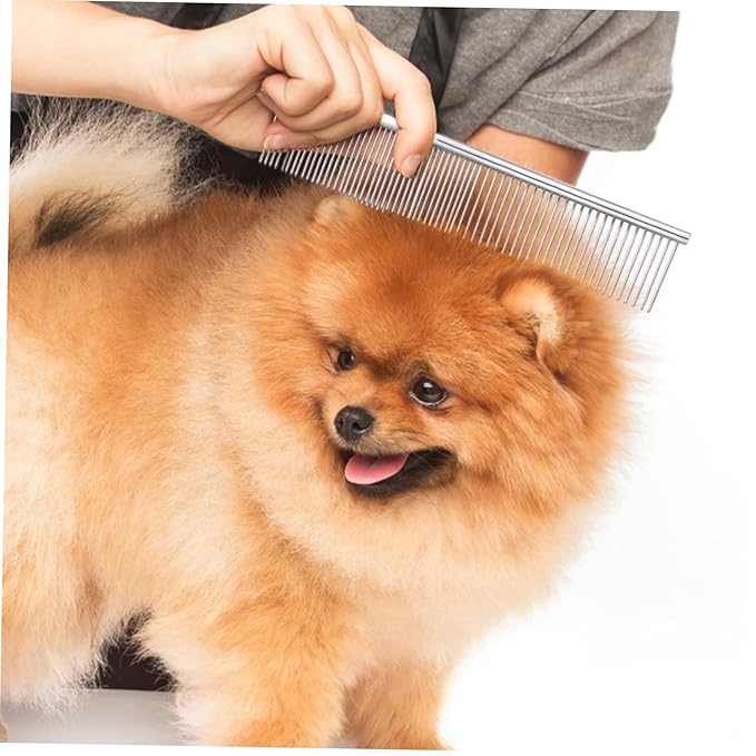 KESYOO 6 Pcs Stainless Steel Pet Combs Premium Dog Cat Grooming Tools for Tangles Massaging Effect Easy Cleaning Suitable for All Pet