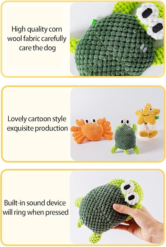 Dog Squeaky Chew Toy Interactively Teeth Pet Training Sounds Supply Sound-Making Chew Interactive Teeth Training Enrichment