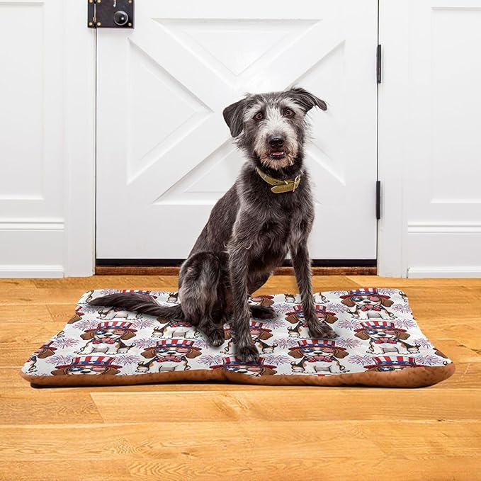 Dog Bed for Crate Washable Pet Sleep Pad, Dogs Kennel Mat with Non-Slip Bottom, Soft Fluffy Supplies Pet for Dogs and Cats (36x24 inch)
