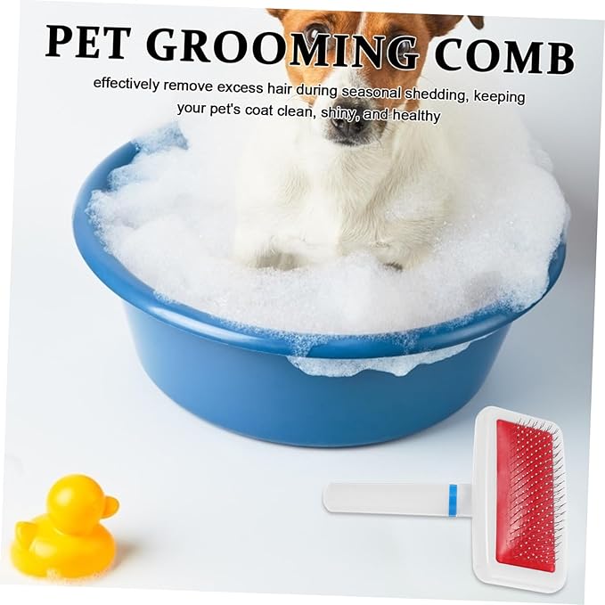 Balacoo 5pcs Professional Pet Grooming Comb for Dogs and Cats Skin Friendly Effortless Mat and Tangle Removal for Long Hair Breeds Like Poodles and Doodles
