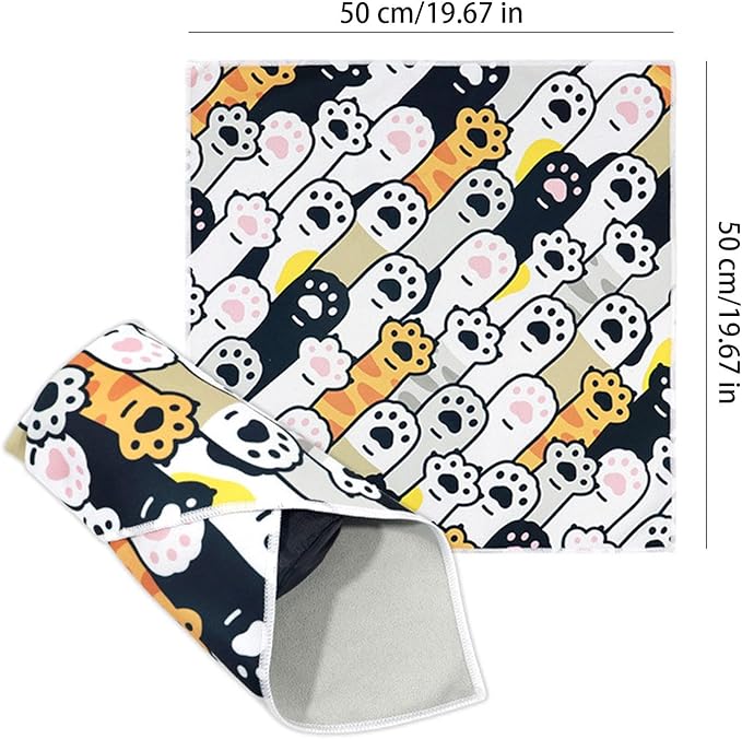 Cat Grooming Wrap - Self-Adhesive Adjustable Fabric Blanket for Cats, Cat Swaddle for Nail Trimming | Cat Burrito Wrap, Multifunctional Anti-Escape Grooming Bag for Nail Clipping and Grooming
