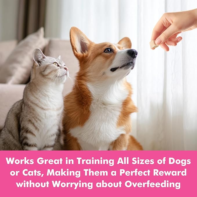 Freeze Dried Dog & Cat Treats – Single Ingredient Chicken Liver, High Protein Training Treats & Food Topper, 6 oz