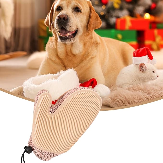 2Pcs Pet Hair Removal Gloves, Efficient Grooming Gloves for Pet Hair Deshedding and Removing, Reusable Cat & Dog Hair Remover Glove for Couch, Furniture, Carpet
