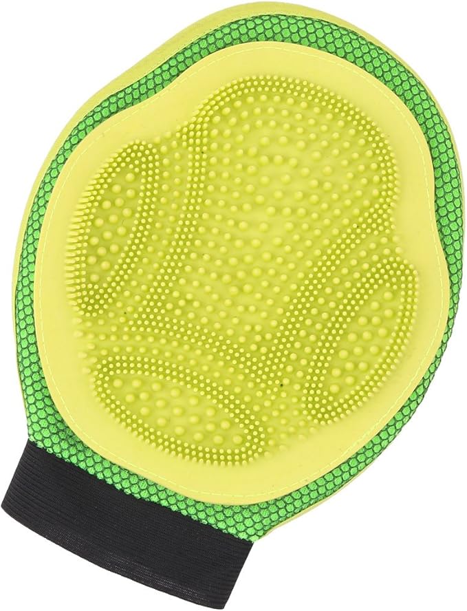 Pet Doggy Cat Shower Grooming Bathing Massage Glove Brush 23cm x 19cm Multicolor (id: fb6 fa3 b0a e46 98b