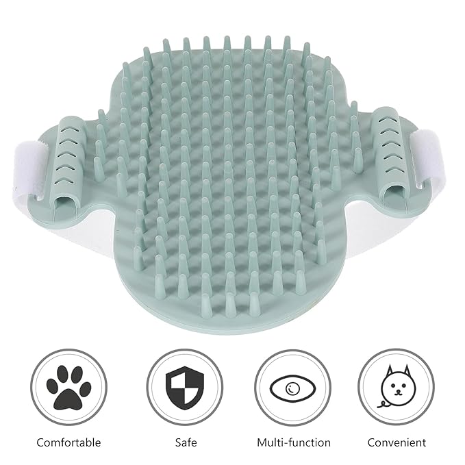 Alasum Cat Corner Massage Comb for Grooming Comfortable Cat Self-groomer with Wood and Silvervine Green Pet Hair Comb and Kittens Random Color