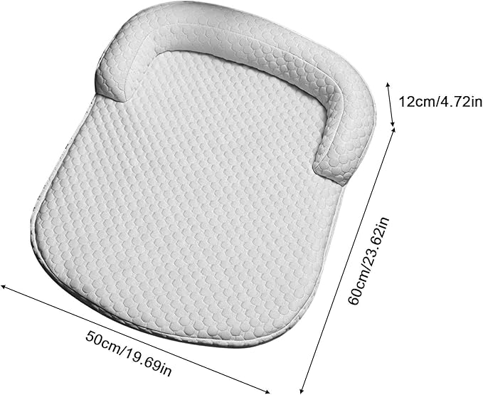 Cooling Pad Dog, Breathable Sleeping Rug, 25.59x19.69x4.72 Inch Soft Self Pet Mat, Comfort Aid with Crate Style, Compact Supply with Sofa Use, Accessories for Small Medium Large Dogs Kitten and Kennel