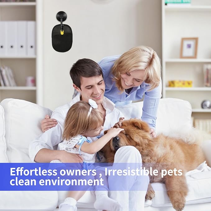 The Magic Brush Pet Hair Removel, Pet Hair Remover for Laundry, Soft Silicone Massage Glove, Uproot Clean Pet Grooming Gloves Reusable & Washable for Furniture, Carpet, Car Seat.
