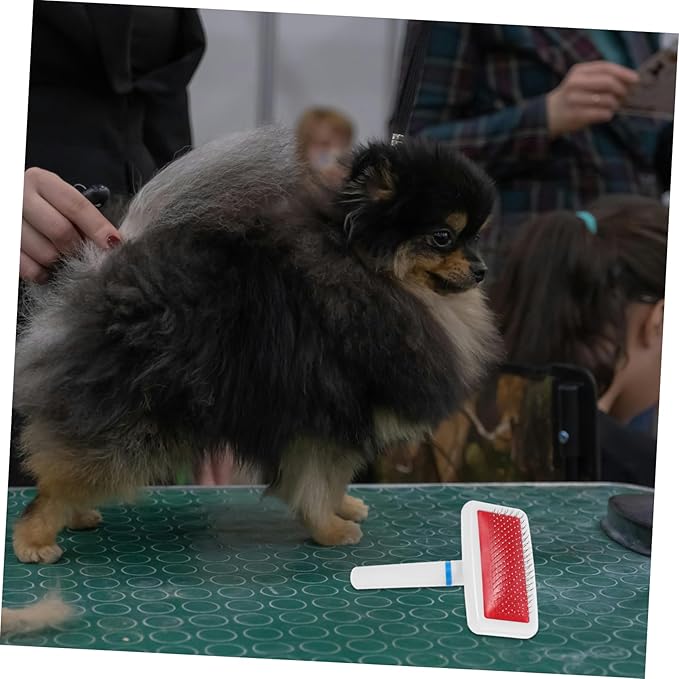 5pcs Dog Slicker Brush Cat Grooming Comb for Shedding Knot Removal Pet Hair Cleaner Tool for Long Haired Dogs Cats Skin Friendly Design for Easy Grooming