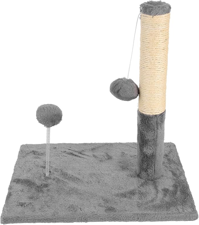Yardwe Wear-Resistant Large Sisal Cat Scratching Post with Integrated Cat Bed and Sturdy Climbing Tower for Indoor