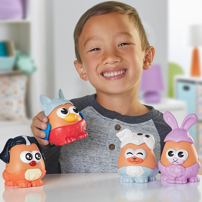 Potato Head Pet-Tato Tots, Pet-Themed Set with 31 Parts and Pieces Plus Rolling Carry Case, Toddler and Preschool Toys for Girls and Boys 2 and Up (Amazon Exclusive)