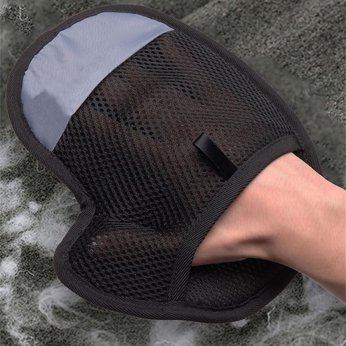 Pet Grooming Glove Double Side Hair Remover Brush Removes Shedding Hair for Dog Cats Grooming Supply Pet Massage Glove