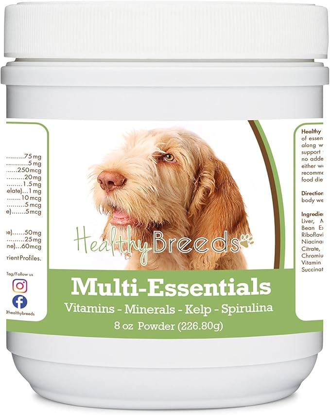 Healthy Breeds Spinoni Italiani Multi-Essentials Powder for Dogs - an Ideal Supplement of Vitamins, Minerals & Antioxidants for Your Dog - 8 oz