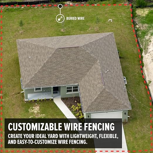 Dog Fence Wire for Electric Dog Fence System, 1000 ft, Covers 1 Acre Area, Easy to Install, Compatible with reputable Underground Fence Brands, Durable, 20 Gauge Wire .025 Polyethylene Coated