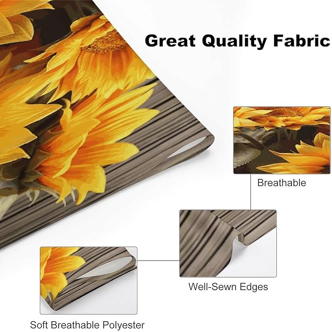 Dog Bandana Spring Pet Scarf Adjustable Triangle Plants Theme Sunflower Printing Dog Bib Washable Polyester Puppy Bandana for Small Medium Large Dogs Cat Birthday Party Supplies