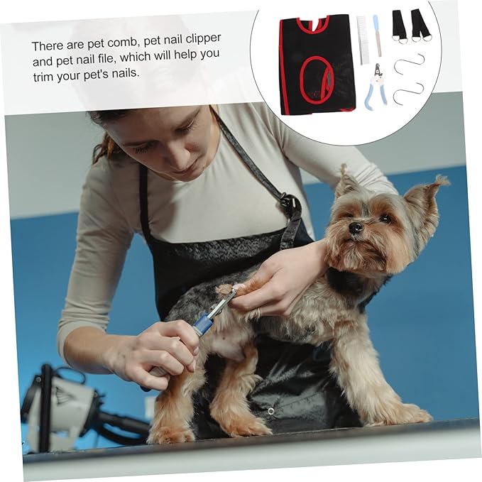 1set Pet Grooming Hammock for Cats Dogs Lightweight Nail Clipper Sling Accessories for Easy Grooming and Nail Trimming Pets