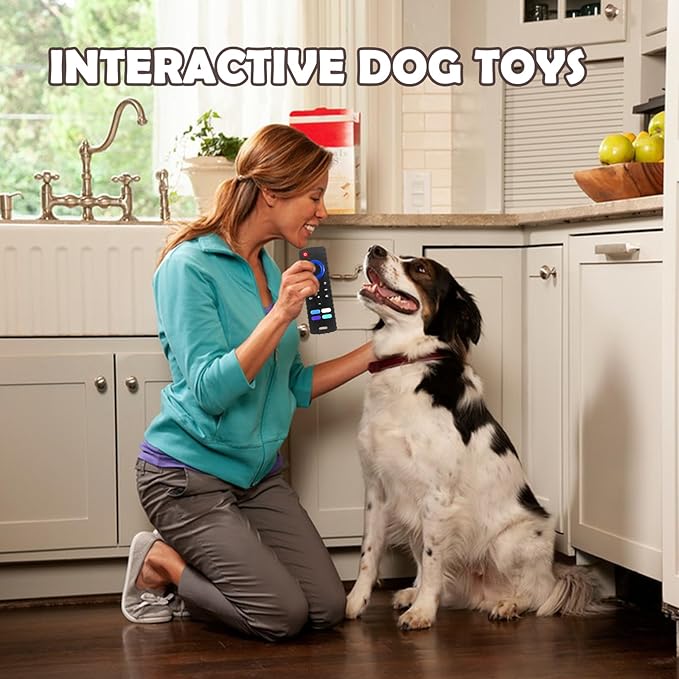 Puppy Toys for Teething, Remote Control Teether for Small Dogs,Puppy Teething Toy for Boredom & Stimulation,BPA-Free (Black01)