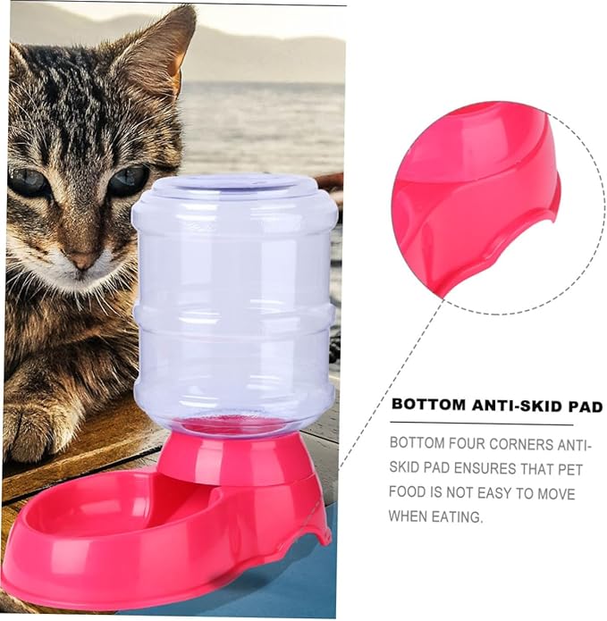 Automatic Cat Feeder Large Food Bowl Auto Water Dispenser Pet Feeding Device Kitten Food Bowls