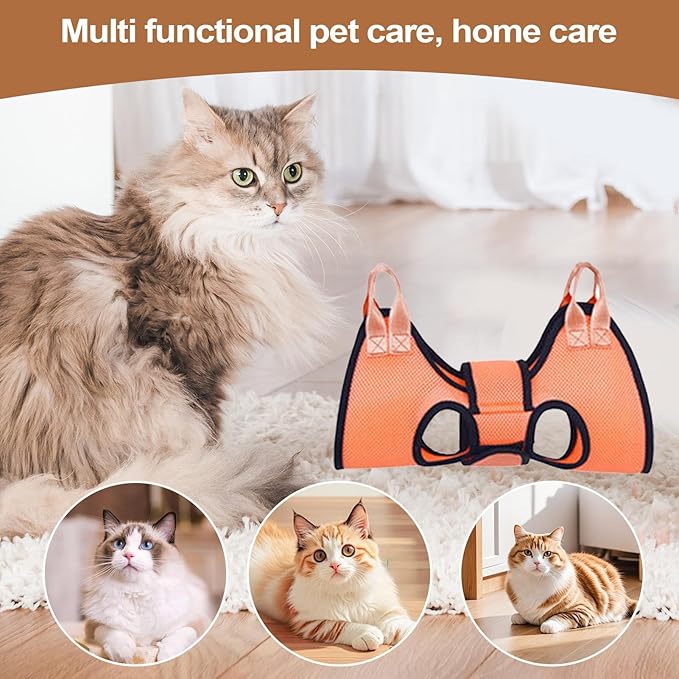 Dog Hammock - Nail Trim Sling for Cats and Dogs, Professional Pet Restraint Sling with Bathing Assistance, Scratch Prevention, Durable Pet Hanger for Grooming, Home Use