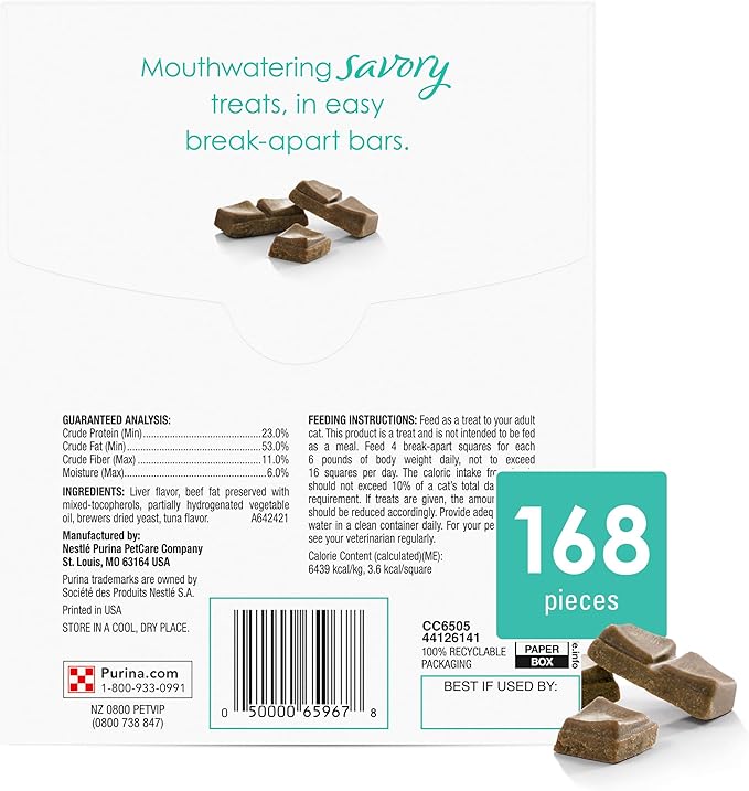 Purina Fancy Feast Savory Cravings Tuna Flavor Limited Ingredient Soft Cat Treats