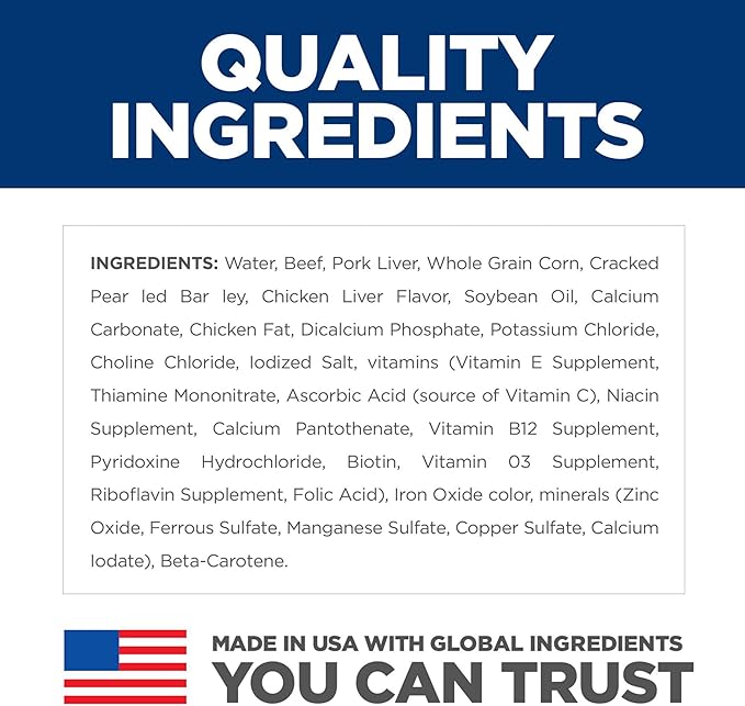 Hill's Science Diet Adult 1-6 Premium Nutrition Wet Dog Food, Beef & Barley, 5.8 oz. Cans, 24-Pack