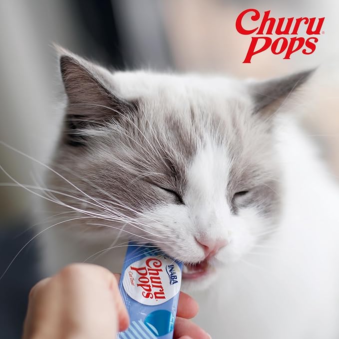 INABA Churu for Senior 10+,Creamy Lickable Cat Treats with Taurine,Vitamin E & C,0.5 Ounces Each,Tubes,Tuna & Chicken Variety,(Pack of 120)