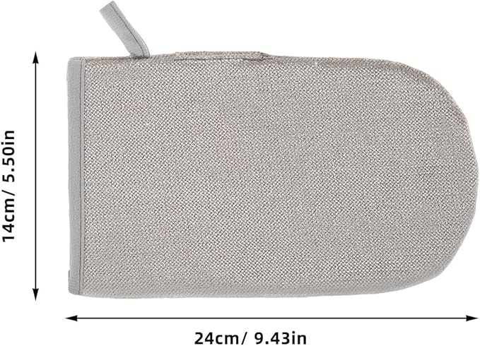 Luxshiny 2pcs Double-Sided Pet Hair Removal Gloves Reusable Electrostatic Grooming Mitts for Cats Dogs with Advanced Static Absorption for Furniture Clothing Car Interiors