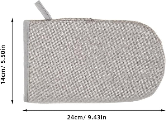 Luxshiny 2pcs Double-Sided Pet Hair Removal Gloves Reusable Electrostatic Grooming Mitts for Cats Dogs with Advanced Static Absorption for Furniture Clothing Car Interiors