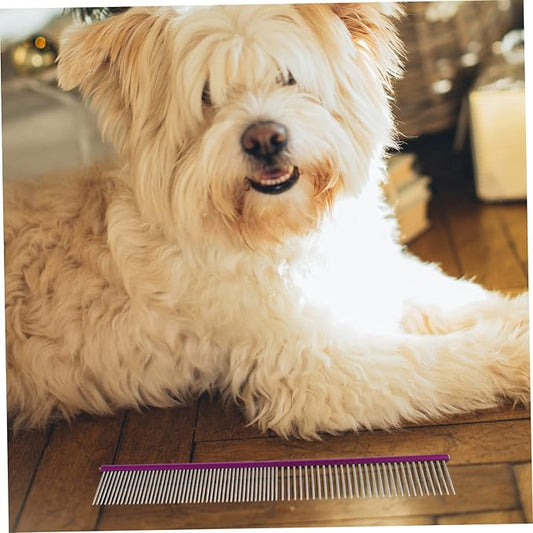balacoo Portable Multi-function Pet Comb Ergonomic Grooming Tool for Daily Use Gentle Rounded for Cats and Compact Household Fur Comb for Reducing Shedding and Mats