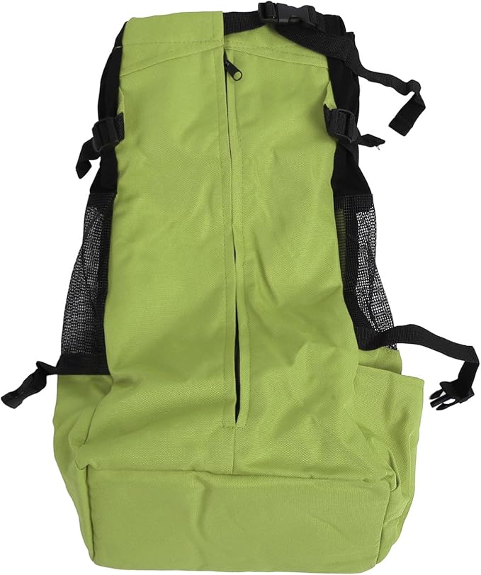 Drfeify Pet Carrier Backpack Ventilated Mesh Comfortable Front Back for Outdoor Traveling Cat Dog Supplies (Green)