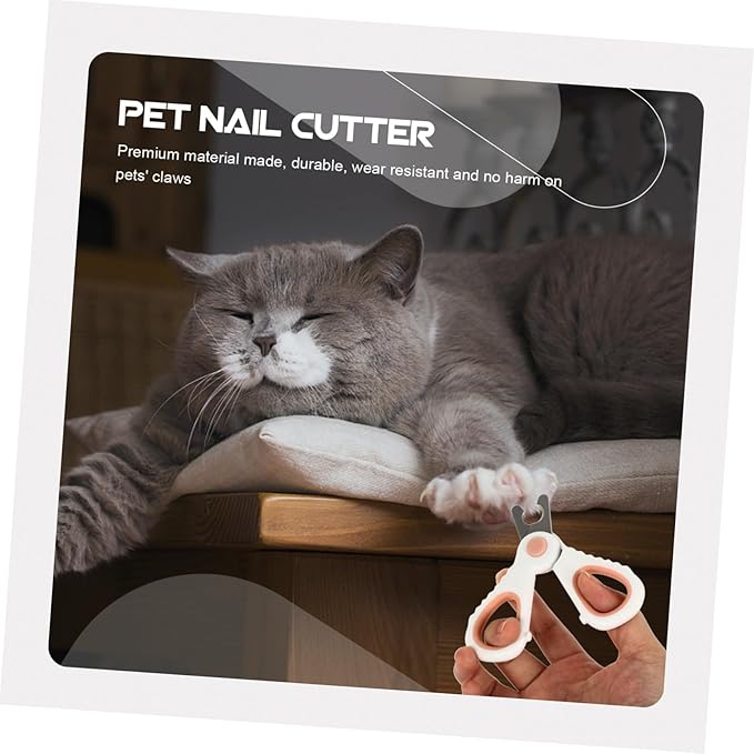 Professional Pet Cat Nail Clipper with Non-Slip Handle Precise Grooming Tool for Beginners and Home Use Use Ergonomic Design for Smooth Comfortable Claw Trimming