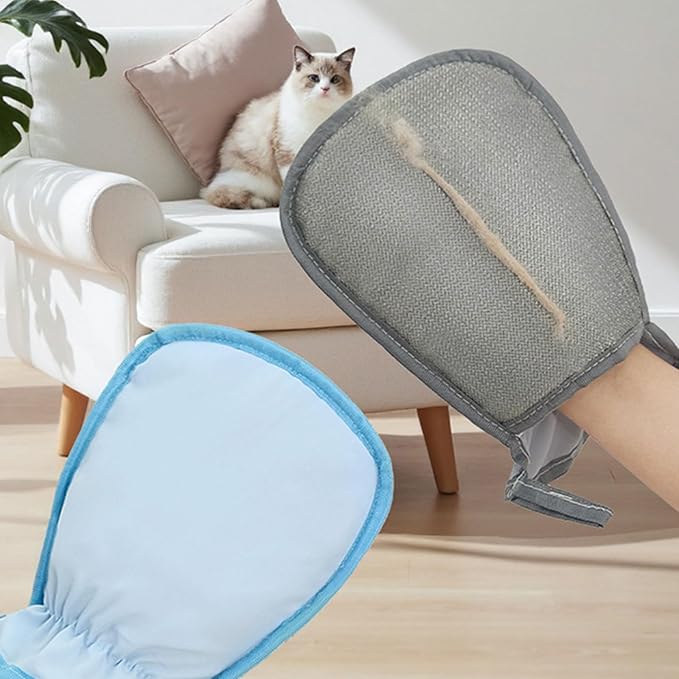 Reusable Deshedding Gloves for Pets Static Hair Removal Brush Washable Dog Cats Grooming Tool for Sofa Car Pet