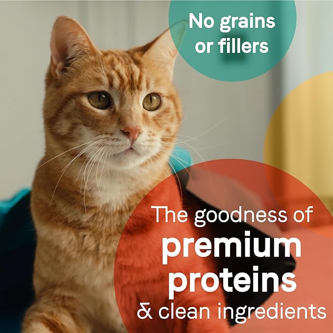 Canidae Pure Adore Premium Wet Cat Food, Tuna, Chicken & Mackerel in Broth, 2.46 oz. (Case of 24), Grain Free