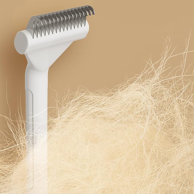 Cat Grooming Brush - Cat Hair Remover Brush | Pet Supplies, Dematting Comb, Undercoat Rake, Grooming Tool for Short Medium and Long Pet Hair