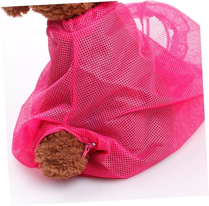 Garneck Multi-Functional Cat Grooming Bag PET Bathing Assistance Bag for Cats Waterproof and Adjustable Grooming Pouch Feeding Compartment