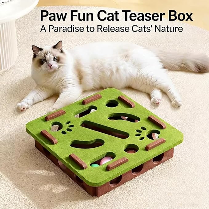 2026 New Cat Nail File Box, Nail File Box for Cats Stress Alternative to Clippers and Grinders, Sandpaper Inside for Indoor Cats Scratching for Indoor Cat (C-1)