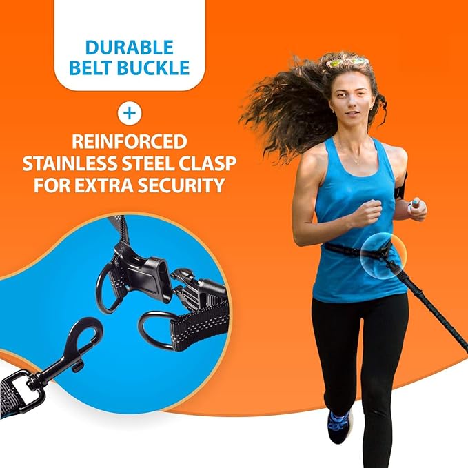 Dog Leash Retractable Running Fitness One-to-Two Leash, 360° Rotating Stainless Steel Buckle, Pet Supplies