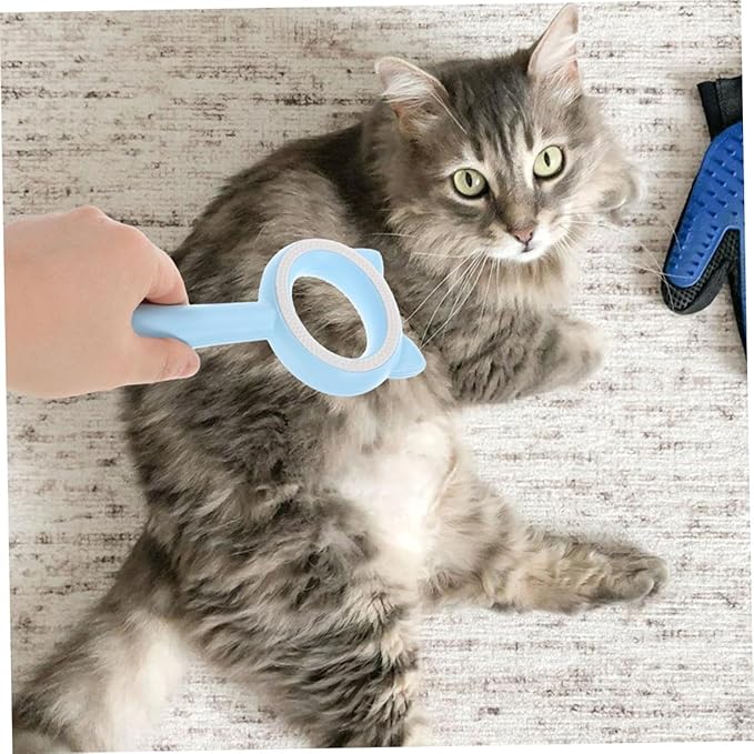 HEMOTON 2pcs Deshedding Dog Brush Pet Grooming Comb Double-sided Cat Brush Efficient Hair Removal for Longhaired Cats Dogs
