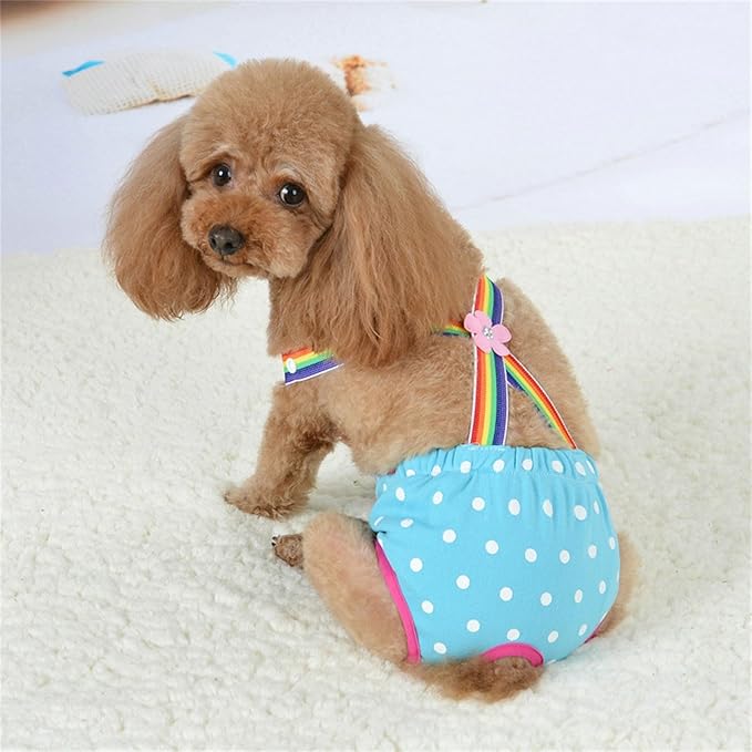 Female Dog Sanitary Panties Diaper Pantie Diapers Washable Underwears SkinFriendly Period Shorts Supply Pet Diaper Sanitary Panties