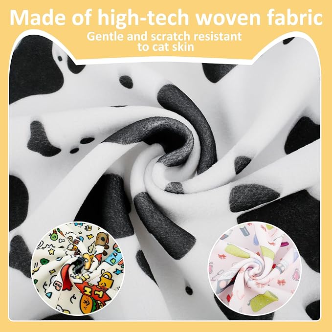 3 Pcs New Cat Grooming Wrap, Self-Adherent, Anti-Bite, Anti-Scratch, Anti-Escape Calming Cat Restraint Wrap, Multifunctional Pet Grooming Wrap for Medicine Nail Clipping Ear Cleaning Teeth Brushing