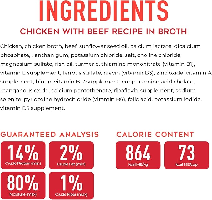 Tiki Dog® Savory Chicken with Beef Recipe in Broth, 3 oz Cup (4 Count)