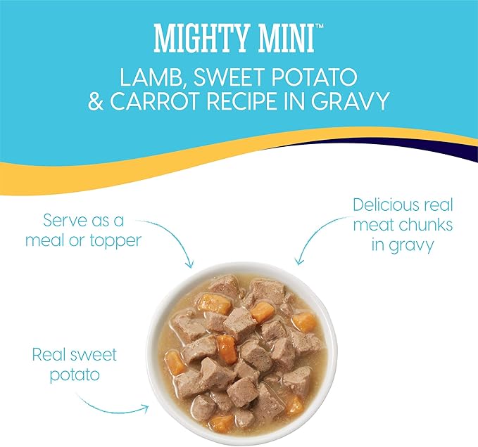 Solid Gold Mighty Mini Lamb, Sweet Potato & Cranberry Recipe Grain Free Wet Dog Food, 3.5 oz.