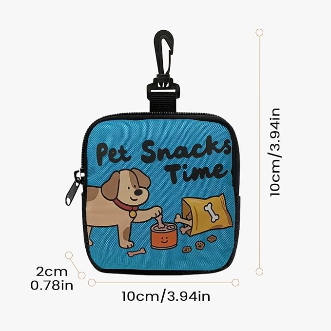 Dog Treat Bag | Lightweight Pet Supplies,Small Dog Snack Pouch Treat Pack,for Walking Outdoor Camping Travel Vacation Hiking Adventure