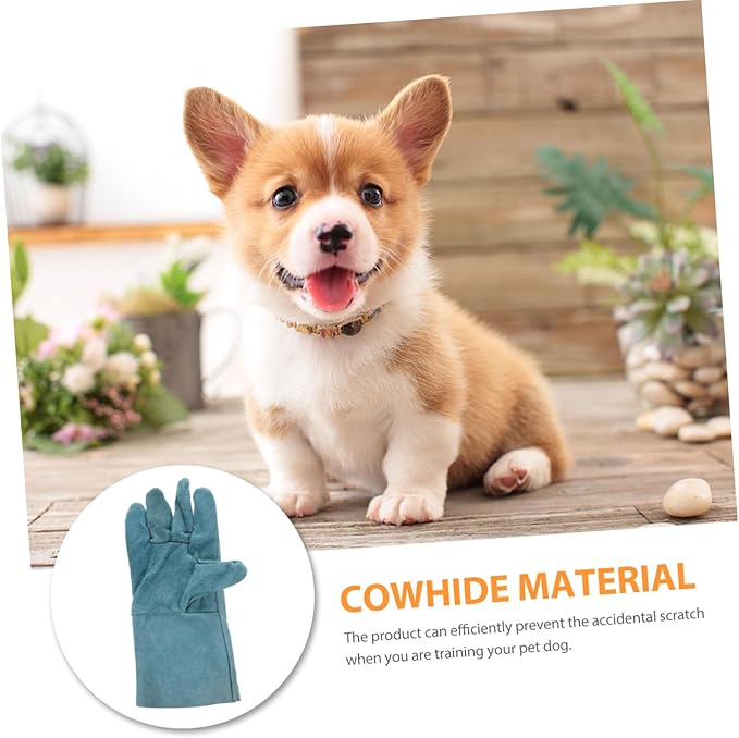 POPETPOP 1Pair Pet Training Gloves Reusable Bite Gloves for Handling Durable Scratch Resistant Design Comfortable Fit for Pet Grooming and Training for Dog and Cat Owners