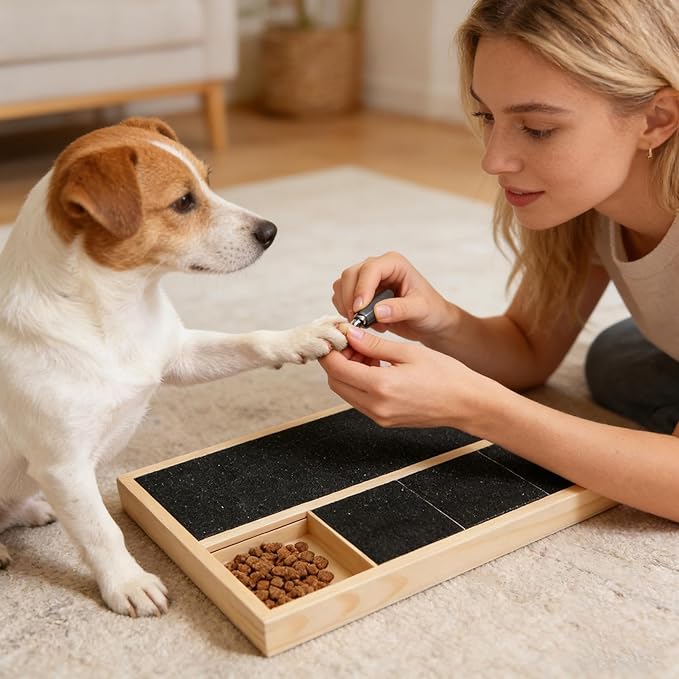 Pet Claw Filing Mat – Living Room Supply, Apartment Lounge Accessory, Corner Entryway Bin | Wood Grinding Unit Enhancing Stressless Grooming Optimized to Support Canine Health with Apartment