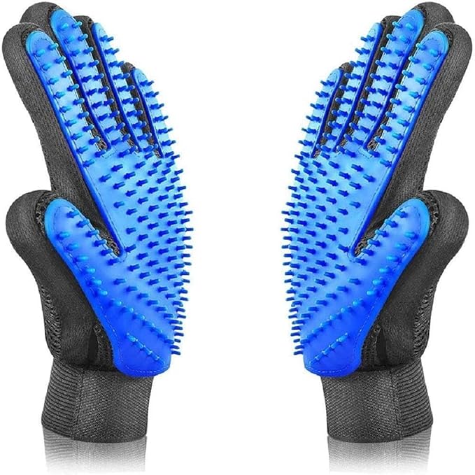 Pet Grooming Glove, Blue