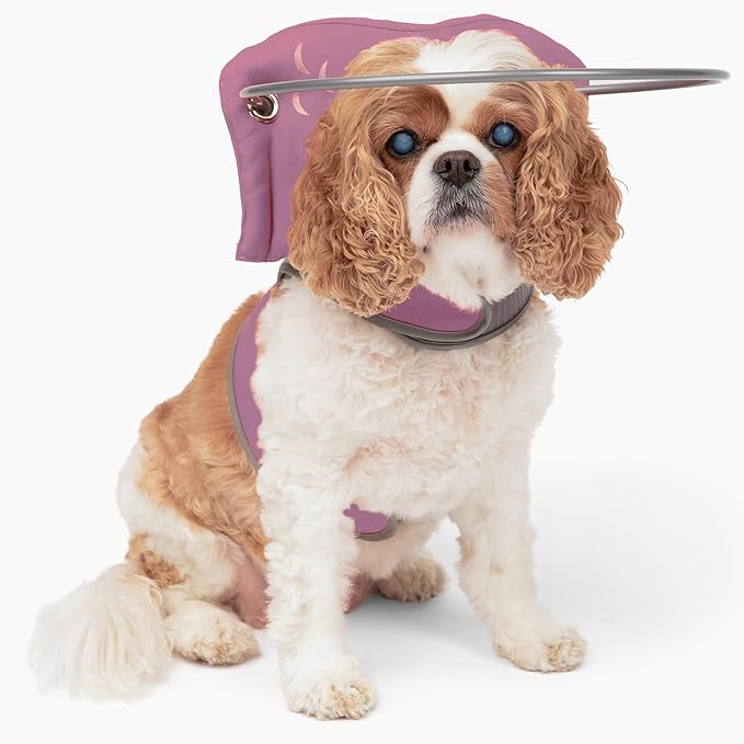 Muffin’s Halo® – The Original Blind Dog Halo | Harness & Bumper Collar Accessory for Safe Navigation & Confidence – Pink, Size 4