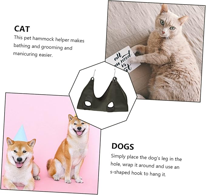 Pet Grooming Hammock for Cat Dog Nail Trimming Breathable Pet Accessory