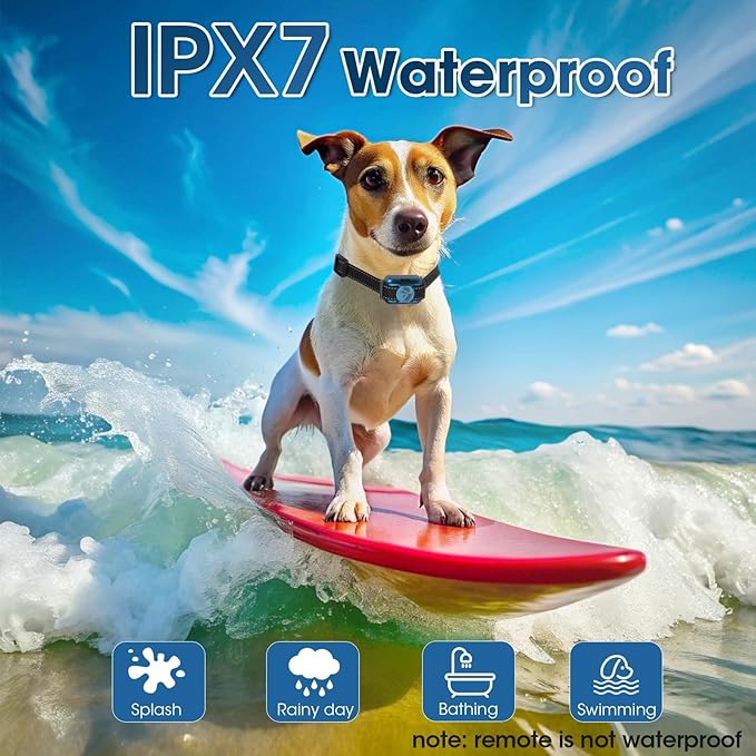 Small No Shock Dog Training Collar for Small Dogs 5-15lbs, Strong Vibrating Dog Collar Beep and Vibrate Only, Safe Lock Waterproof Rechargeable Vibration Collars for Dogs-No Prongs,Blue