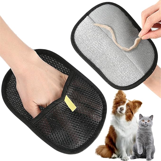 Pet Hair Removal Glove for Dogs & Cats, 1 Pack Electrostatic Pet Hair Remover Glove Tools, Reusable & Washable Magic Pet Grooming Gloves Brush Tool for Furniture, Bed, Couch, Carpet, Clothes, Car Seat